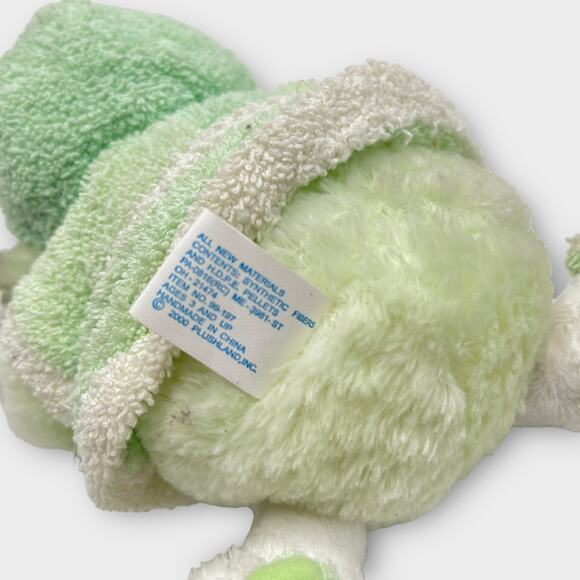 Plushland Wooly Green Lamb Terry Cloth Plush Robe Slippers 2000 March of Dimes - Picture 8 of 12